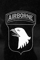 The crest of the 101st Airbourne 'Screaming Eagles' Division.