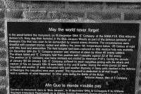 Description on the memorial of the action in defence of Bastogne by 101st Airbourne,506th/E.

May the world never forget.